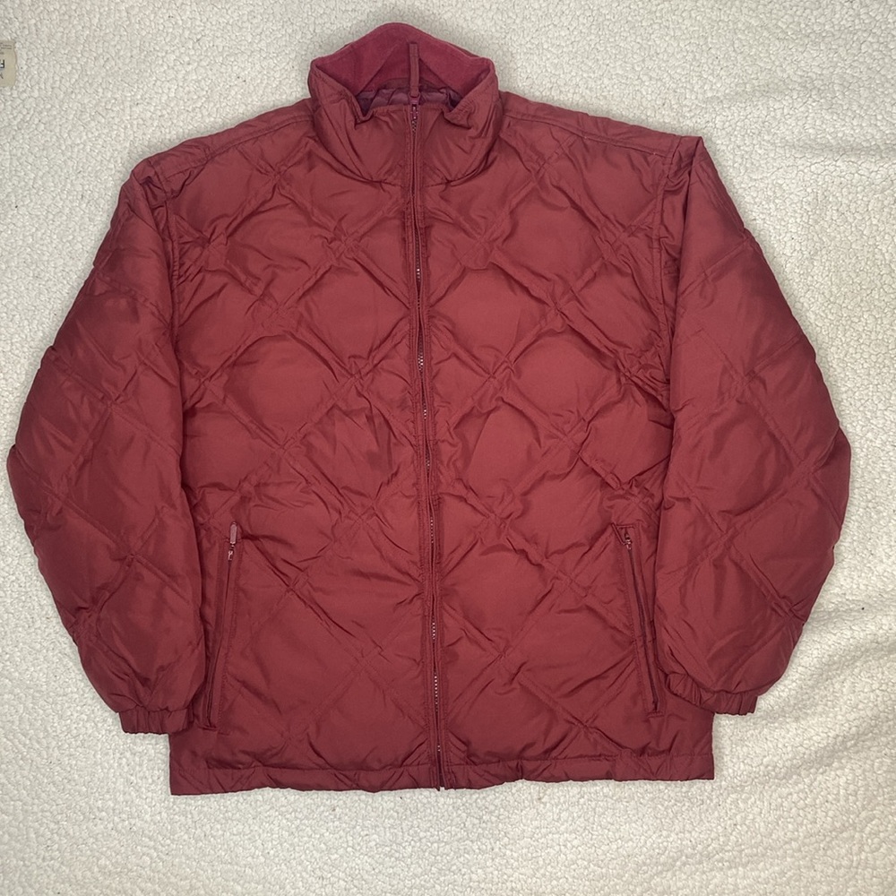 Cabela’s Premier Northern Gooses Down Quilted Puffer Jacket: Size Medium